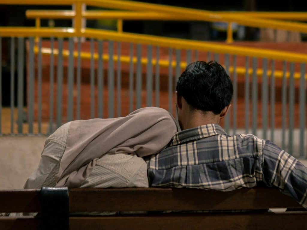couple quiet moment