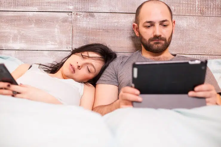 Couple in bed