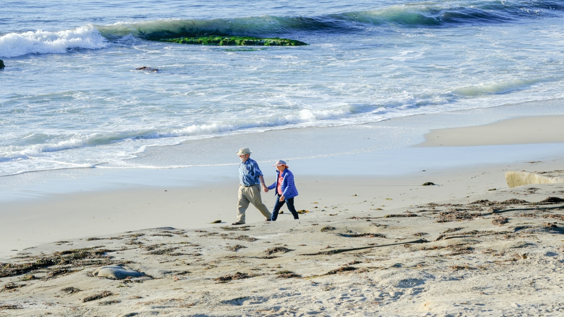 couple enjoying quiet walk together