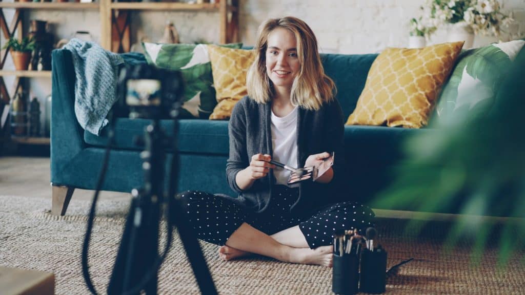 woman enjoying personal hobby