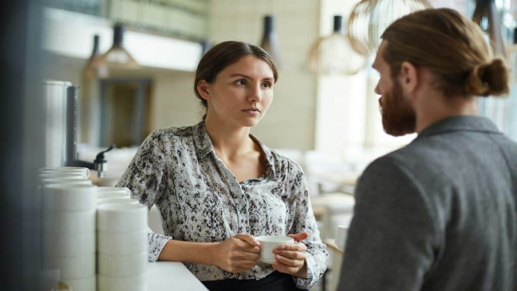 couple having a serious conversation
