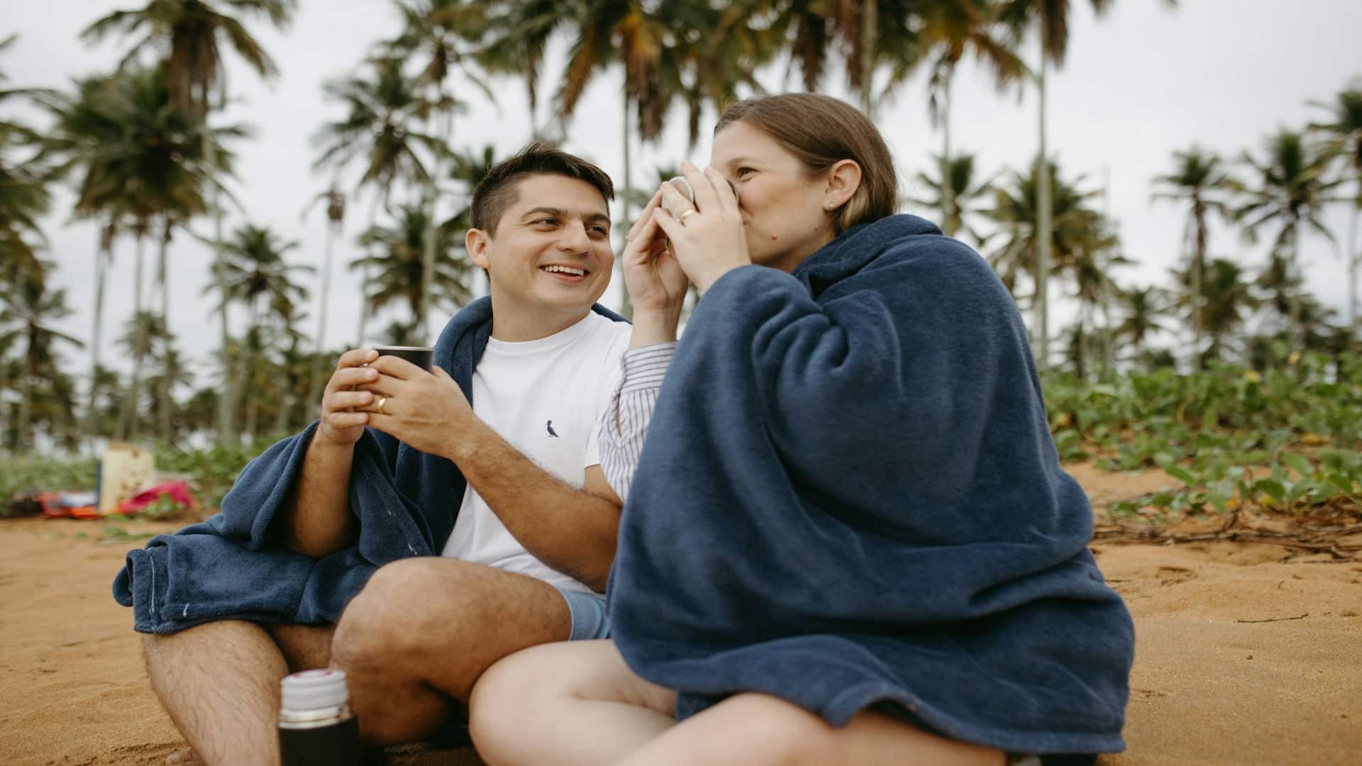 couple having coffee together