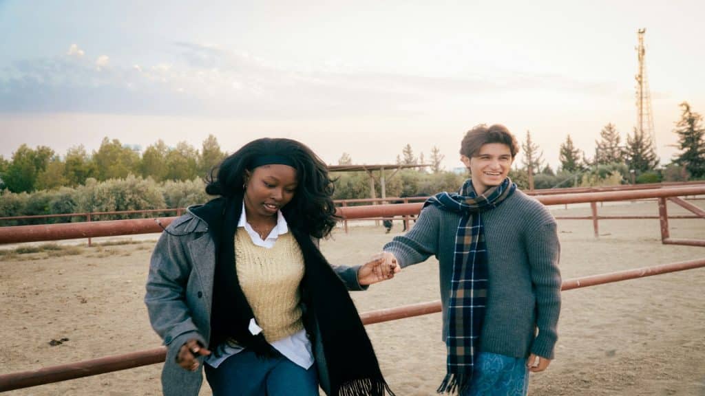couple walking together peacefully