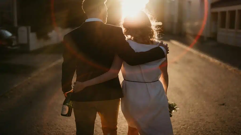 couple walking together