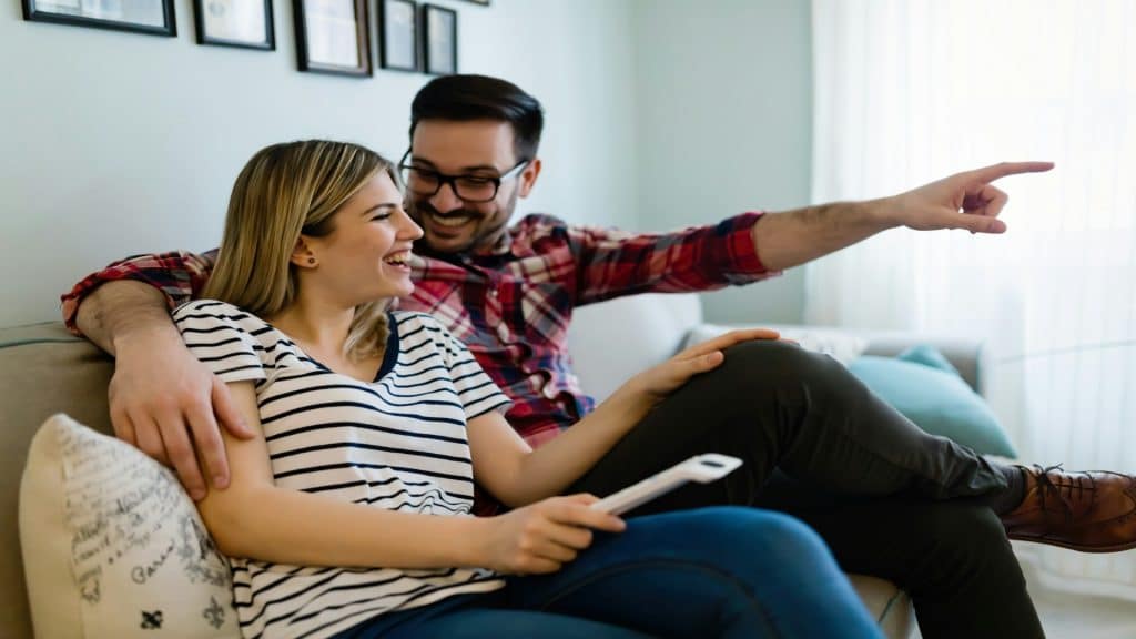 couple showing similar behaviors