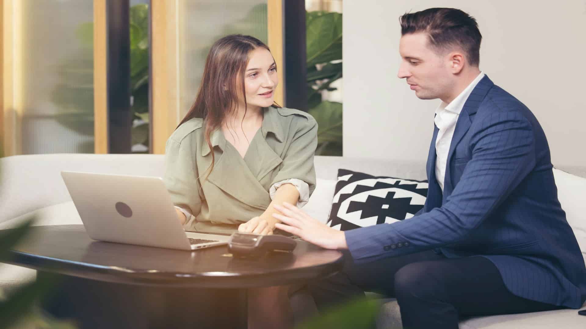 couple having serious discussion