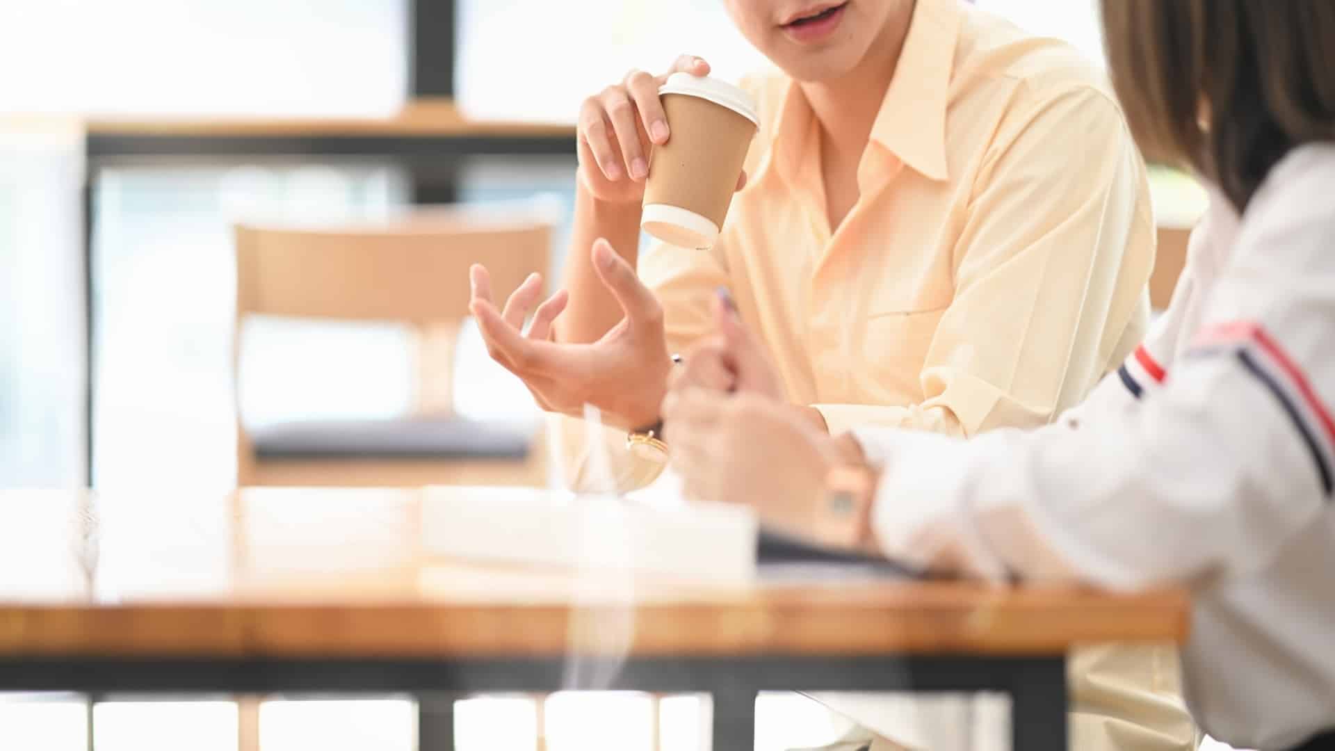 person thinking during argument