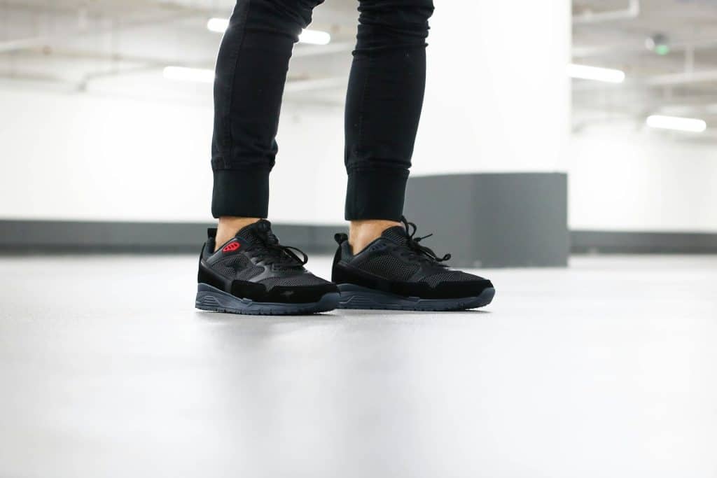 minimalist sneakers close up