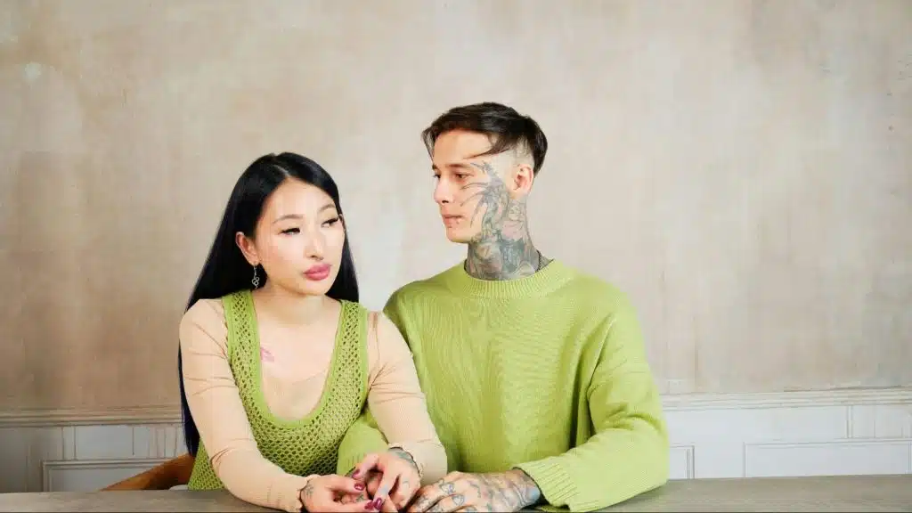 A man and a woman having a conversation