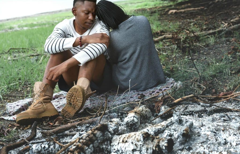couple sad together