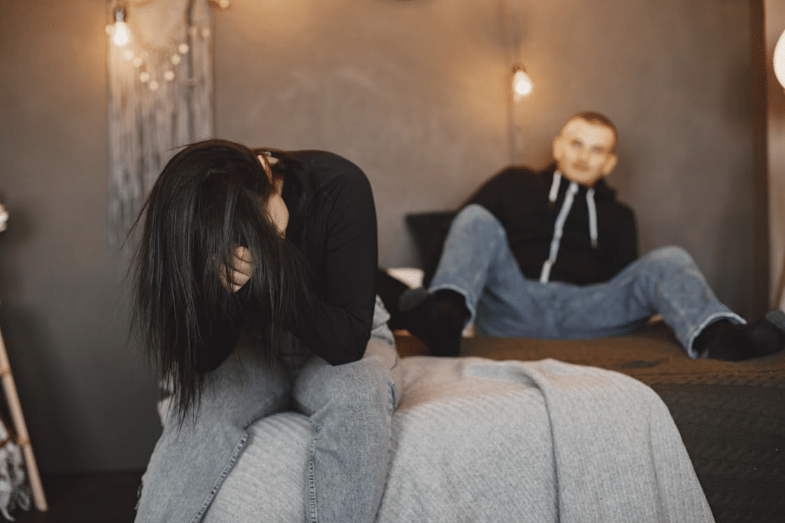 An unhappy couple