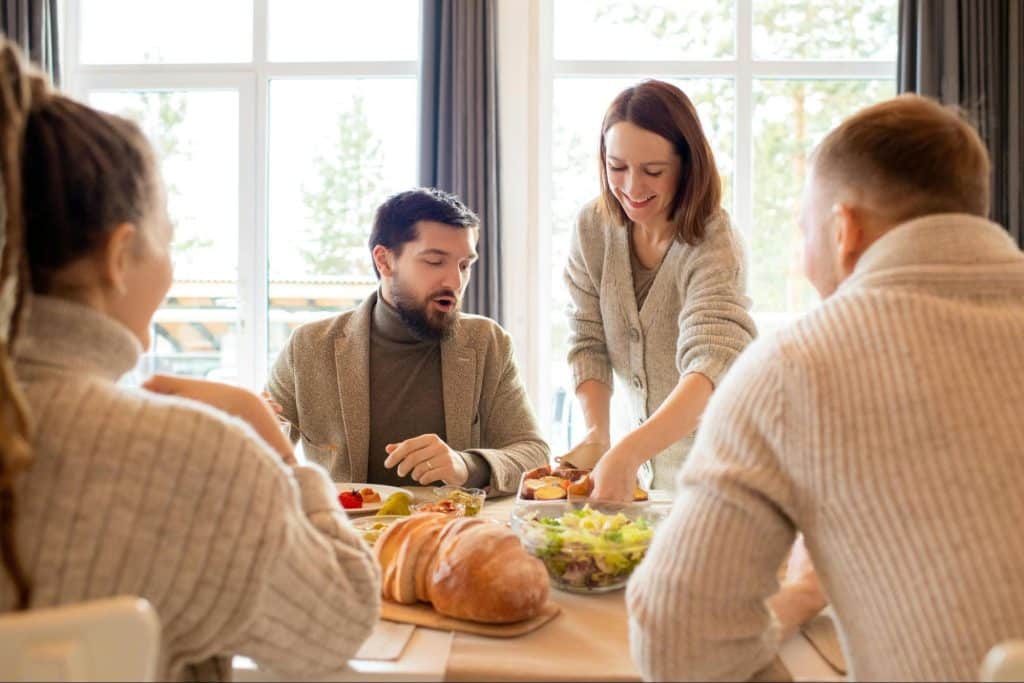 A man noticing woman’s effort