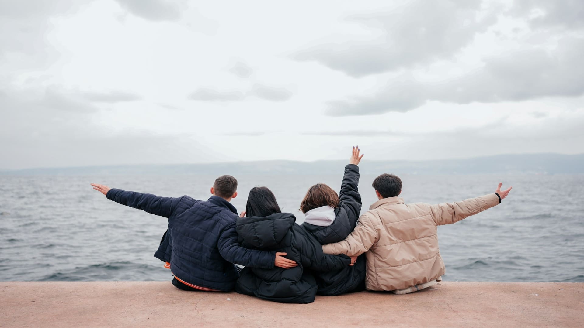 couple surrounded by friends