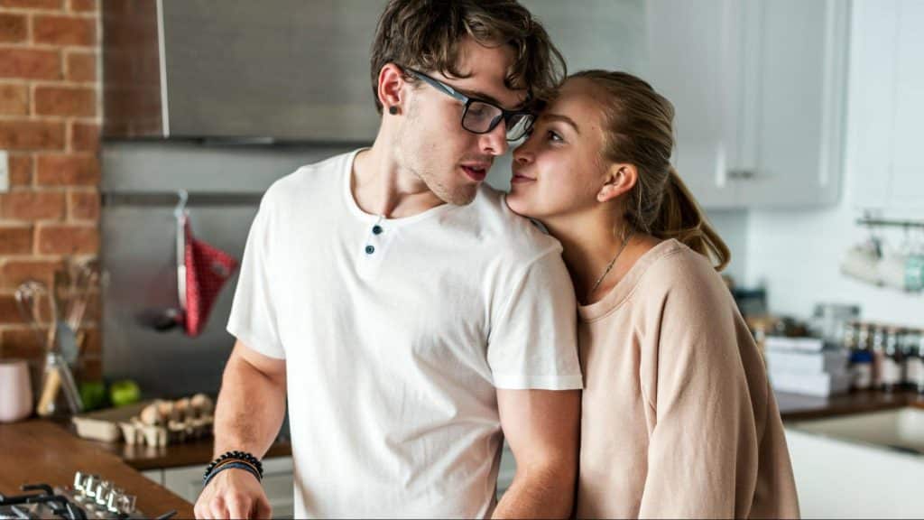 A man and woman together