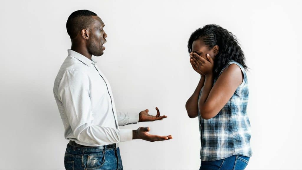A man taking advantage of woman