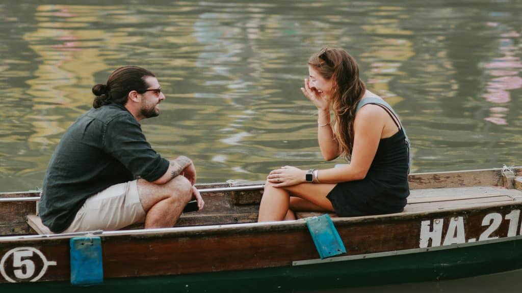 couple having calm discussion
