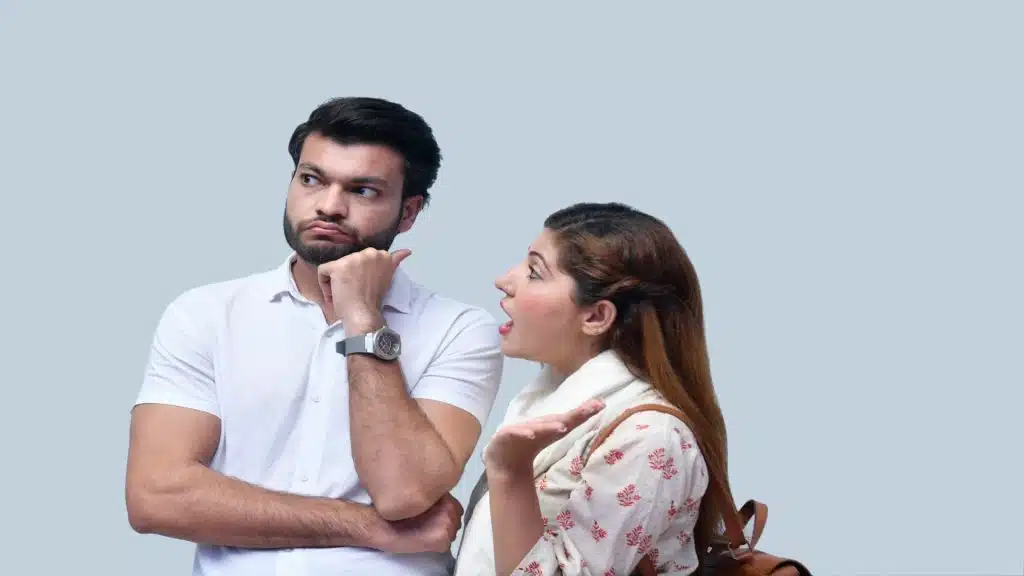 partner looking away during a conversation