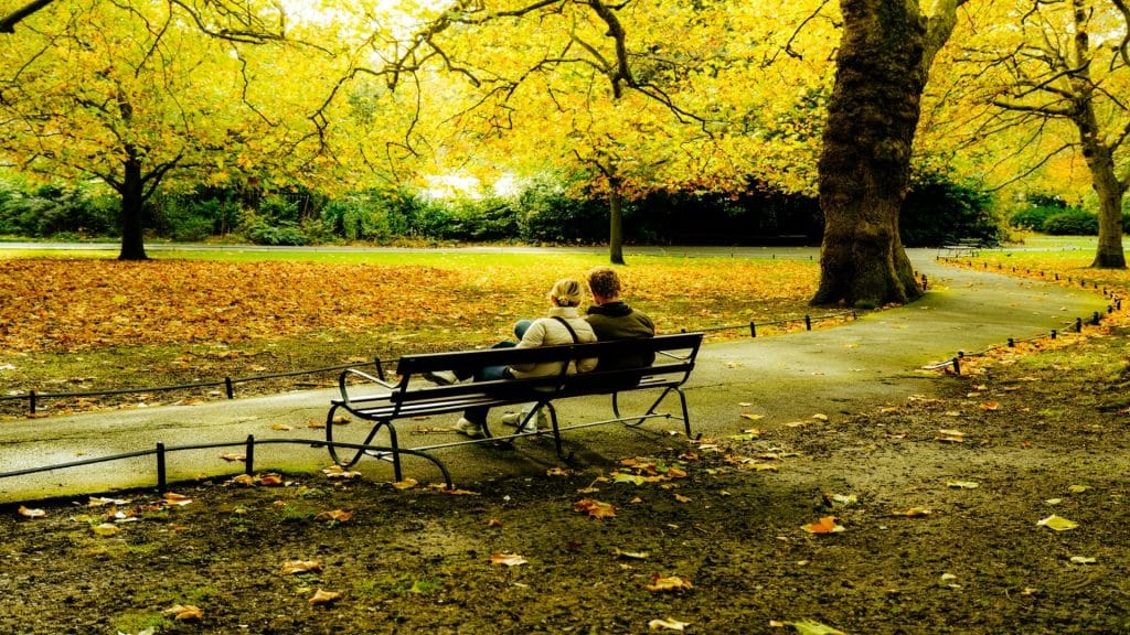 couple sitting together quietly
