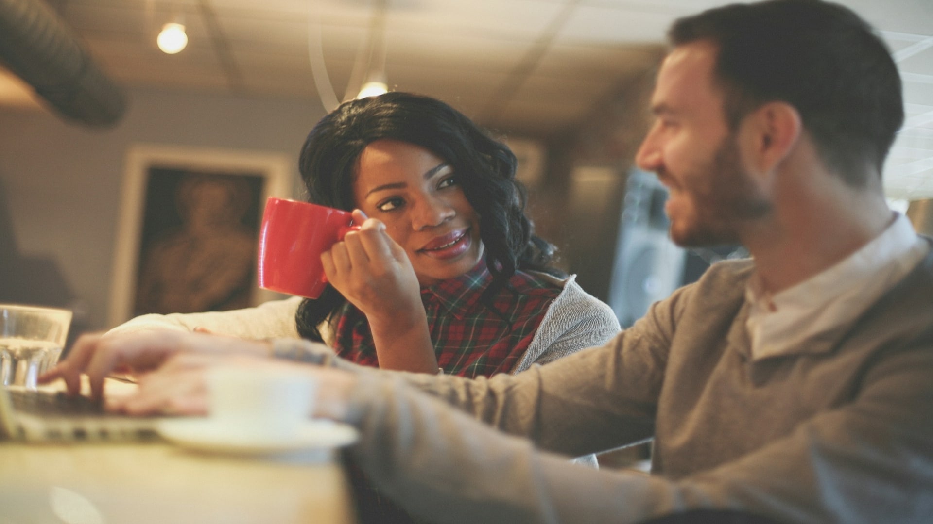 couple having meaningful conversation