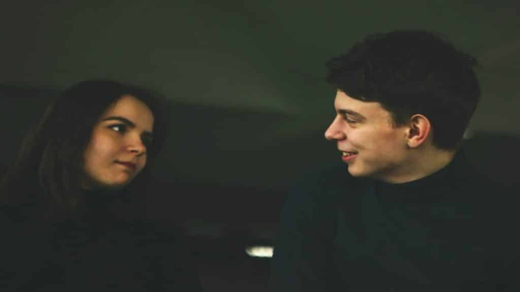 couple talking openly
