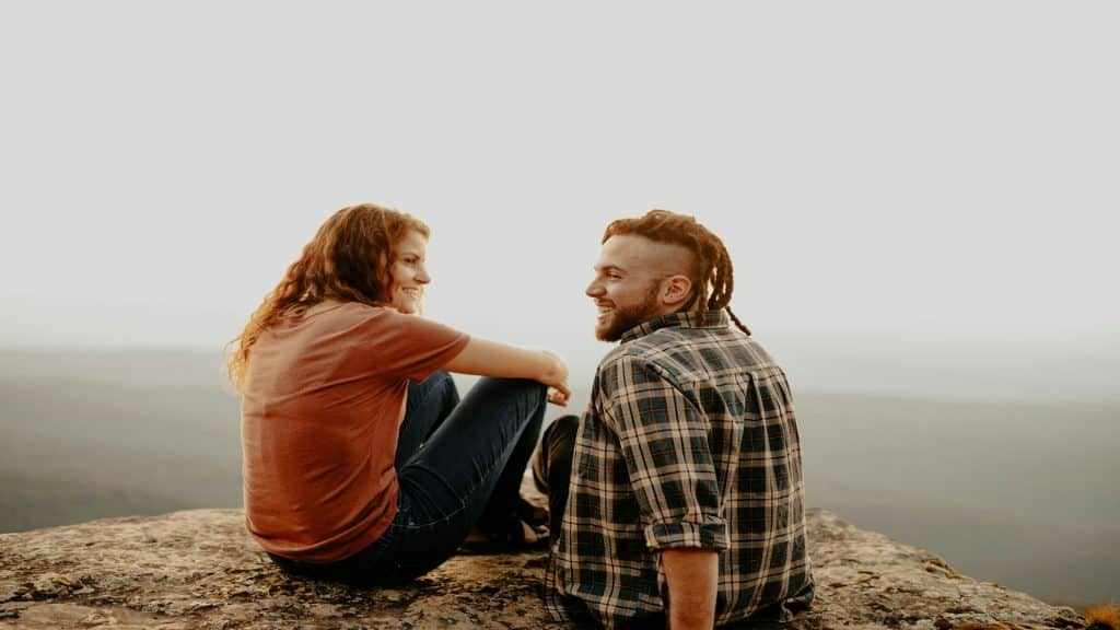 couple encouraging each other