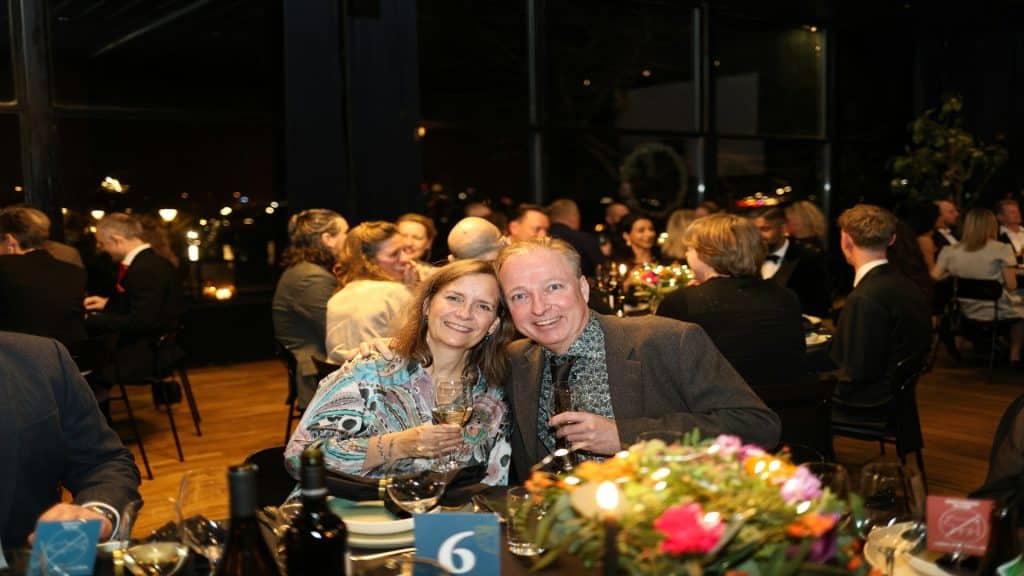 couple in social setting