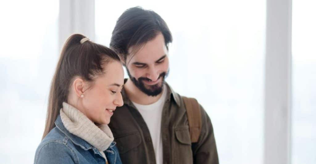 couple thoughtful talk