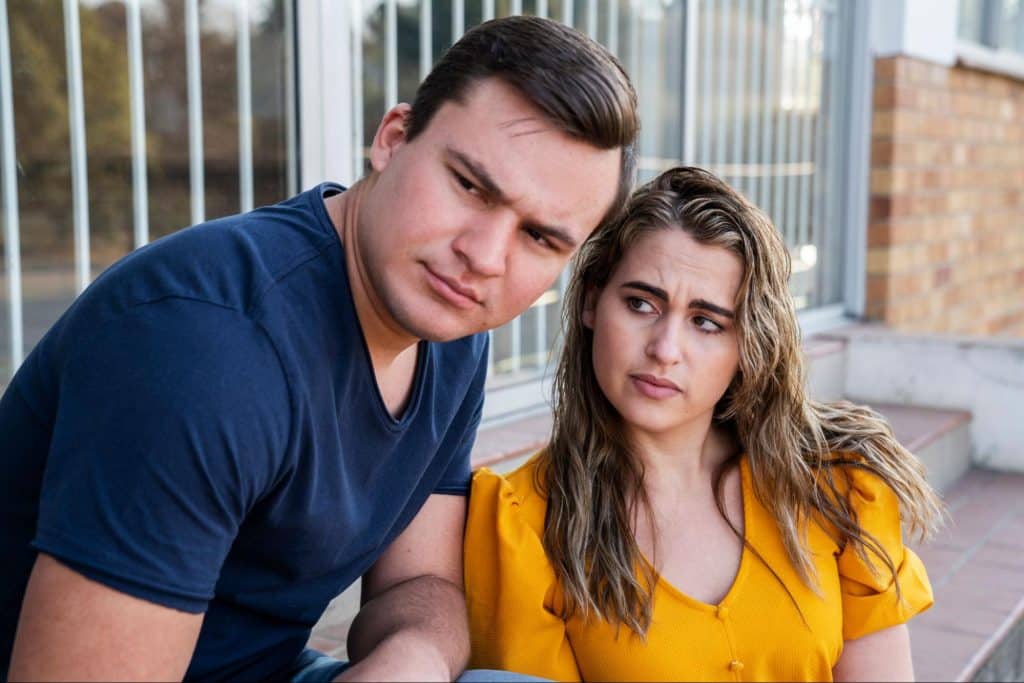 A woman overthinking about her partner