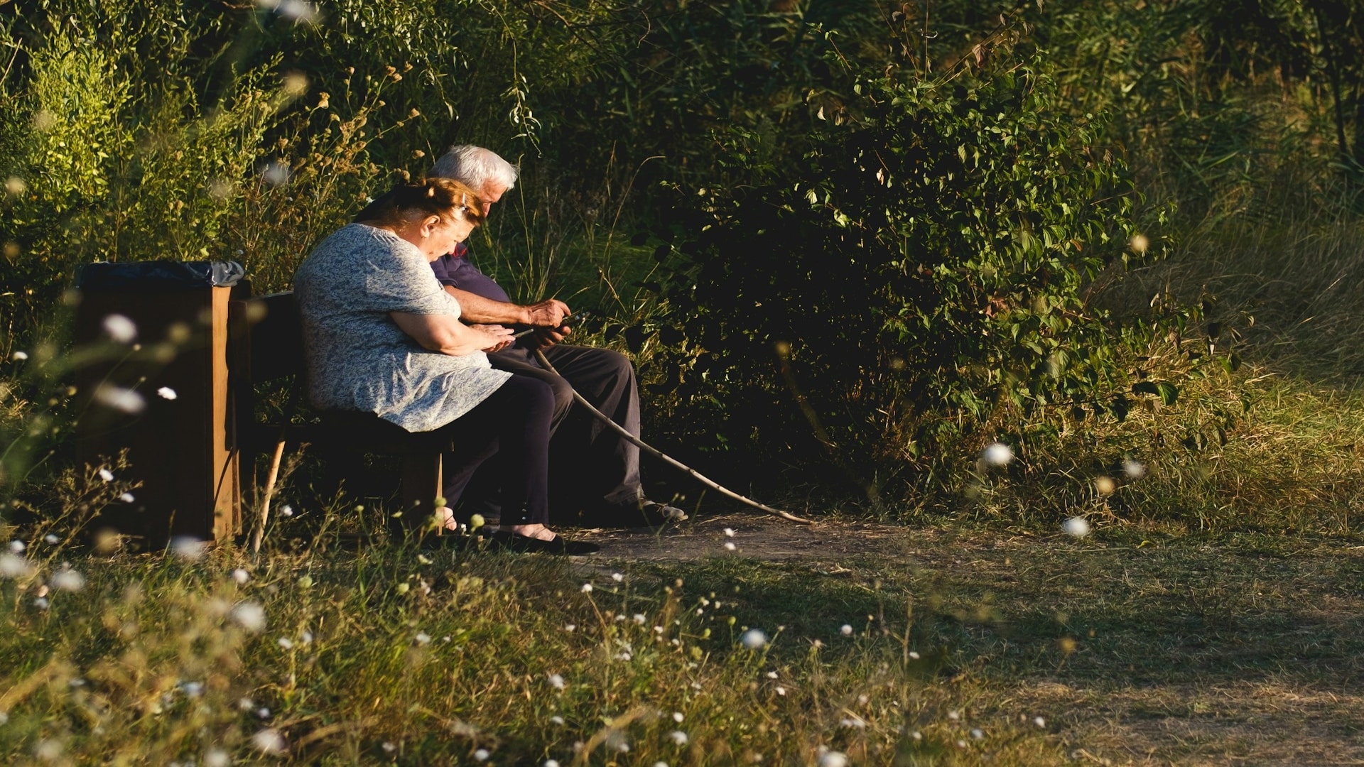 couple talking closely together
