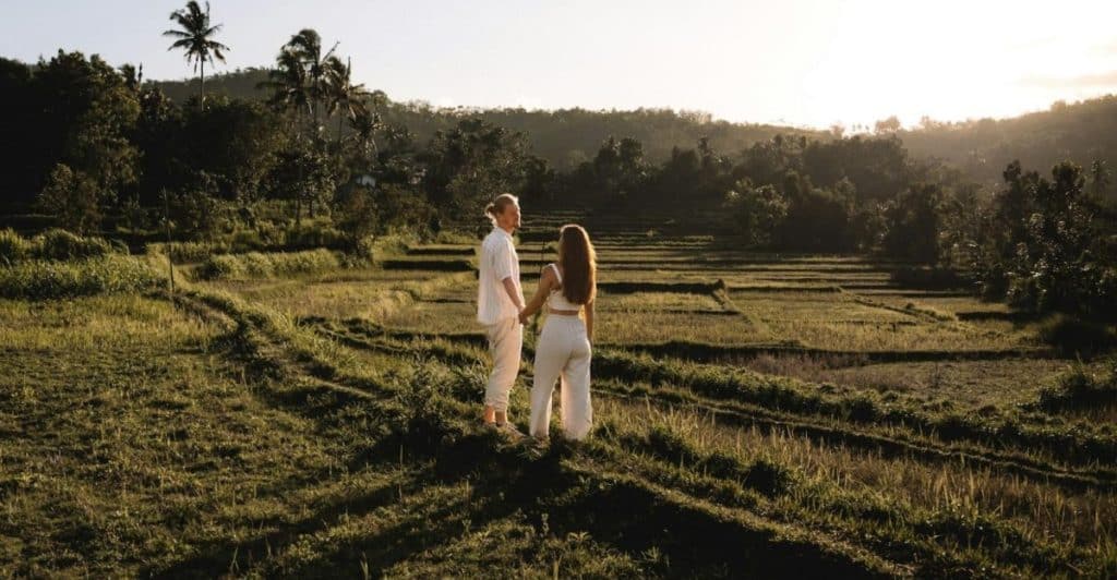 couple outside together