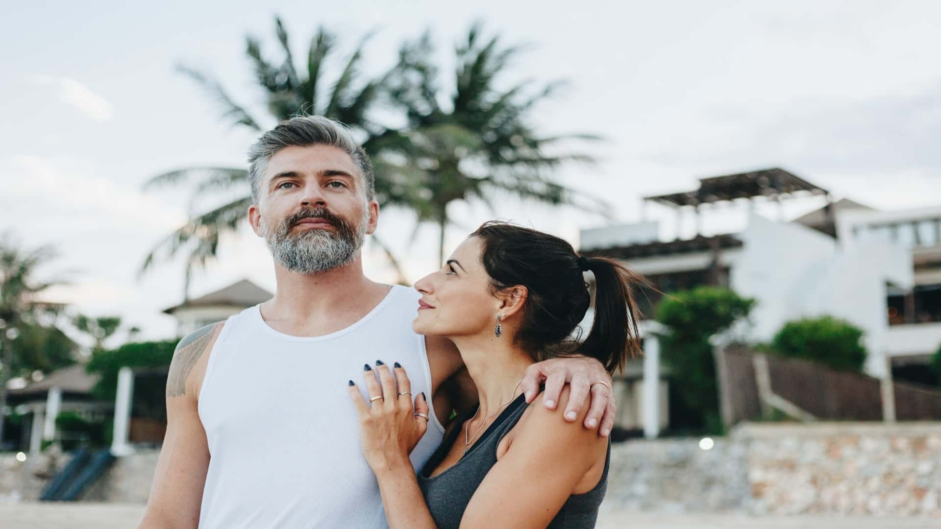 couple discussing options together