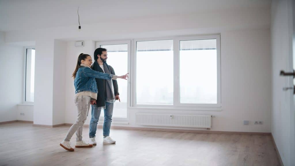couple discussing plans together