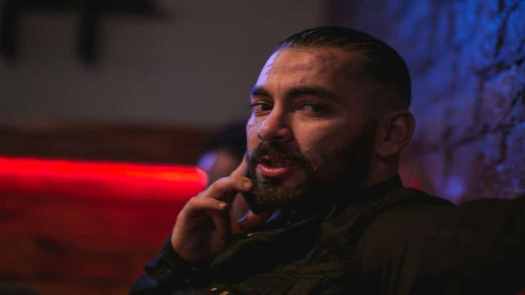 man speaking carefully