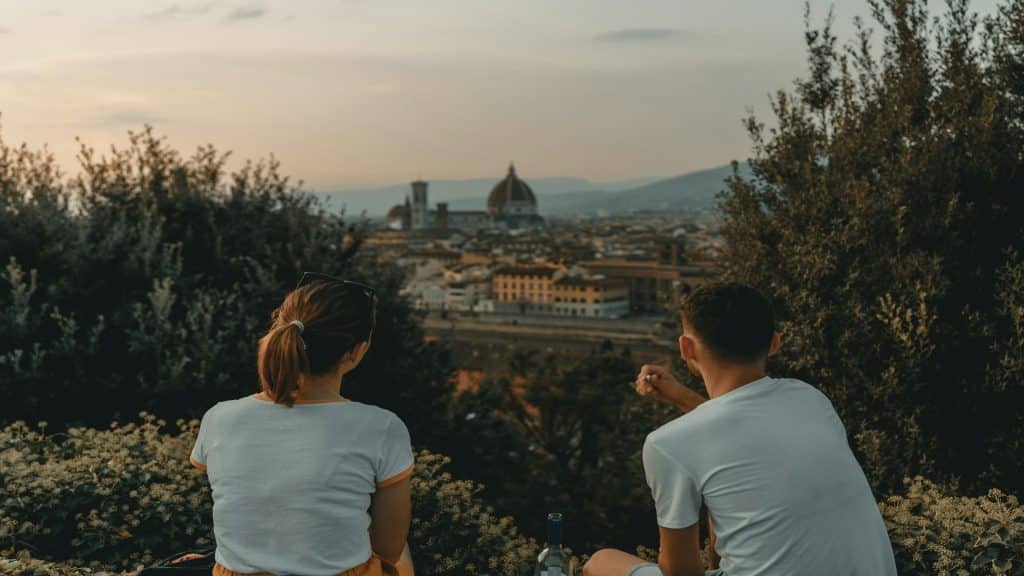 couple traveling together