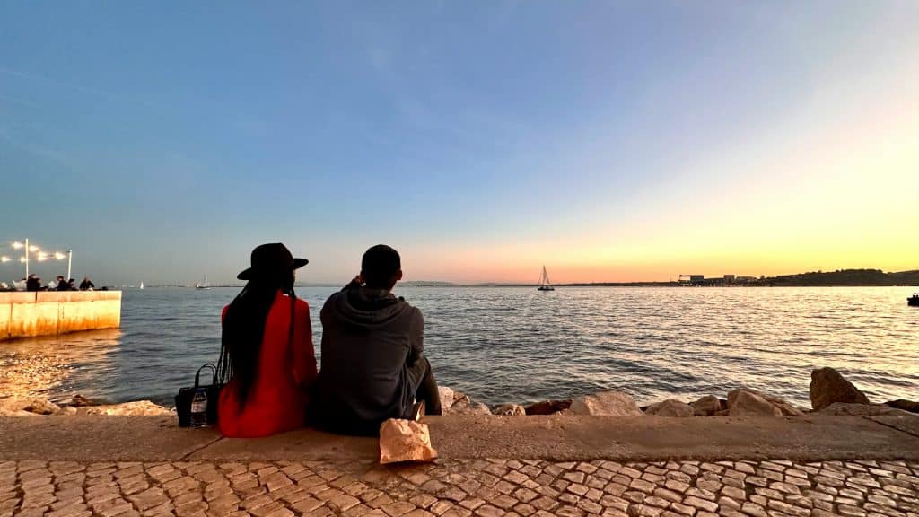 couple sitting calmly together
