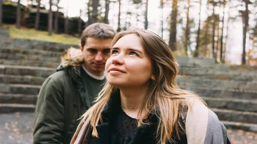 couple having a shallow conversation