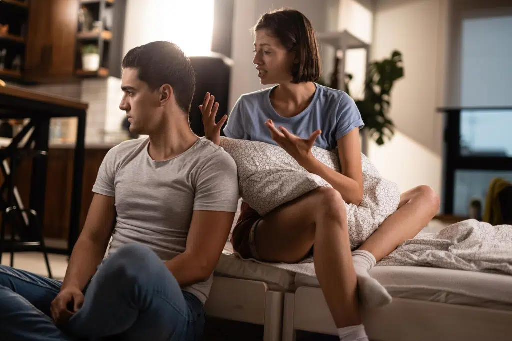 A man not listening to woman
