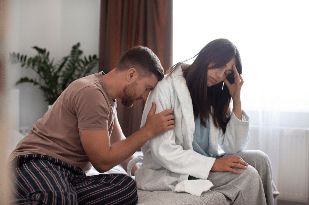 Couple having problems at home
