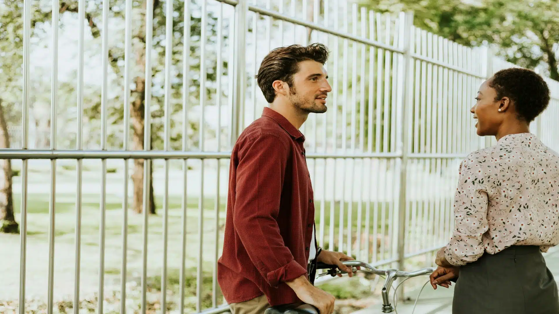 man relaxing during conversation