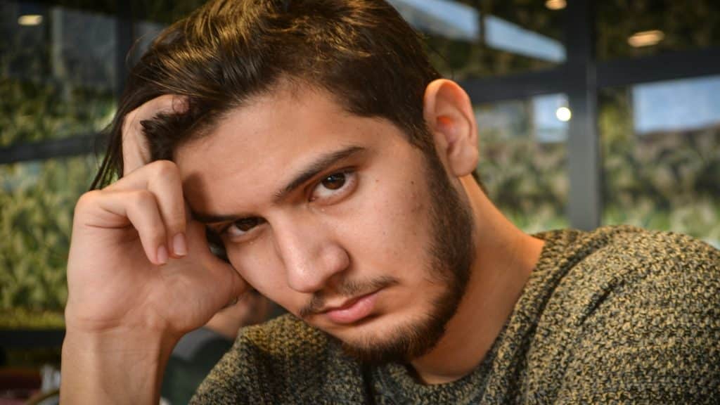 man looking frustrated
