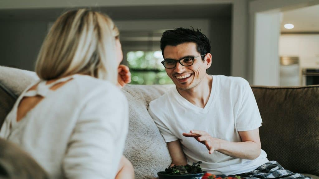 couple having an open discussion