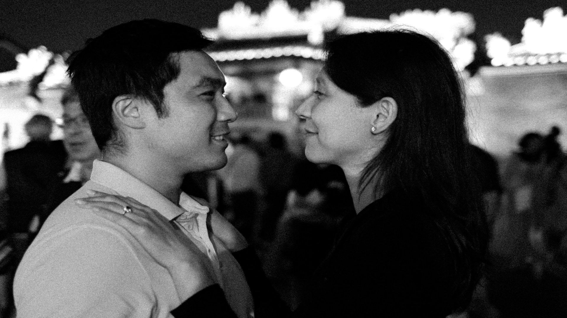 couple talking thoughtfully