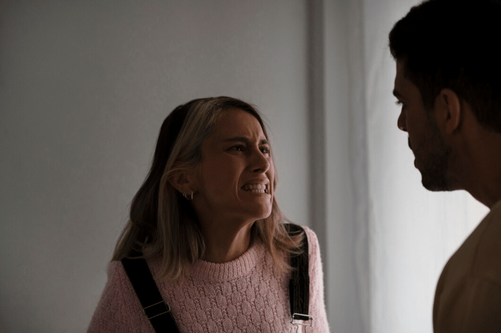Husband and wife having a fight