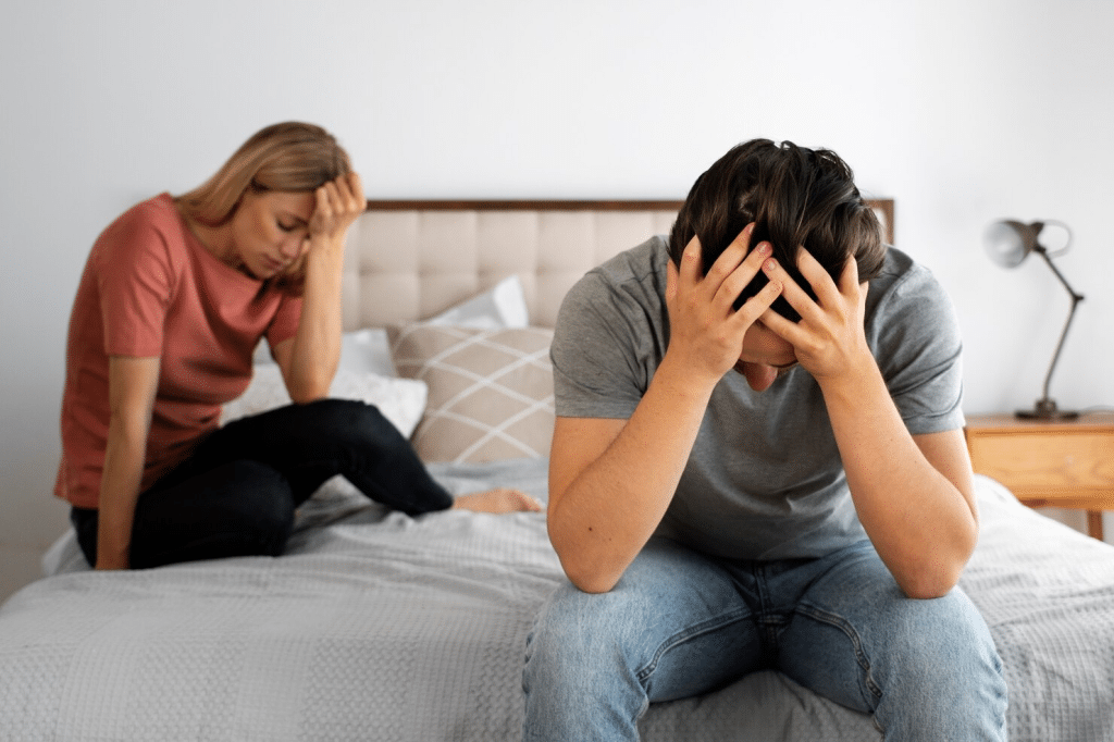 A man and woman’s conversation turns into argument
