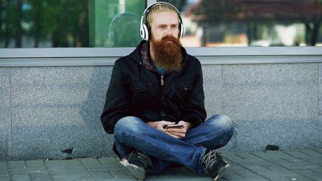 man listening thoughtfully