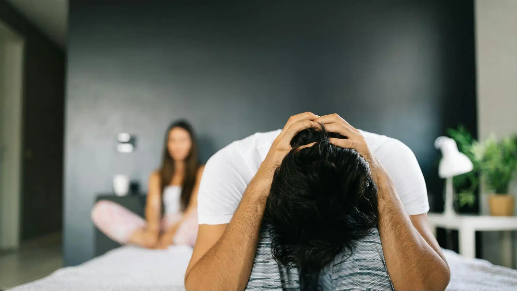 A man looking frustrated