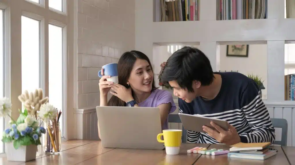 couple learning from conversation