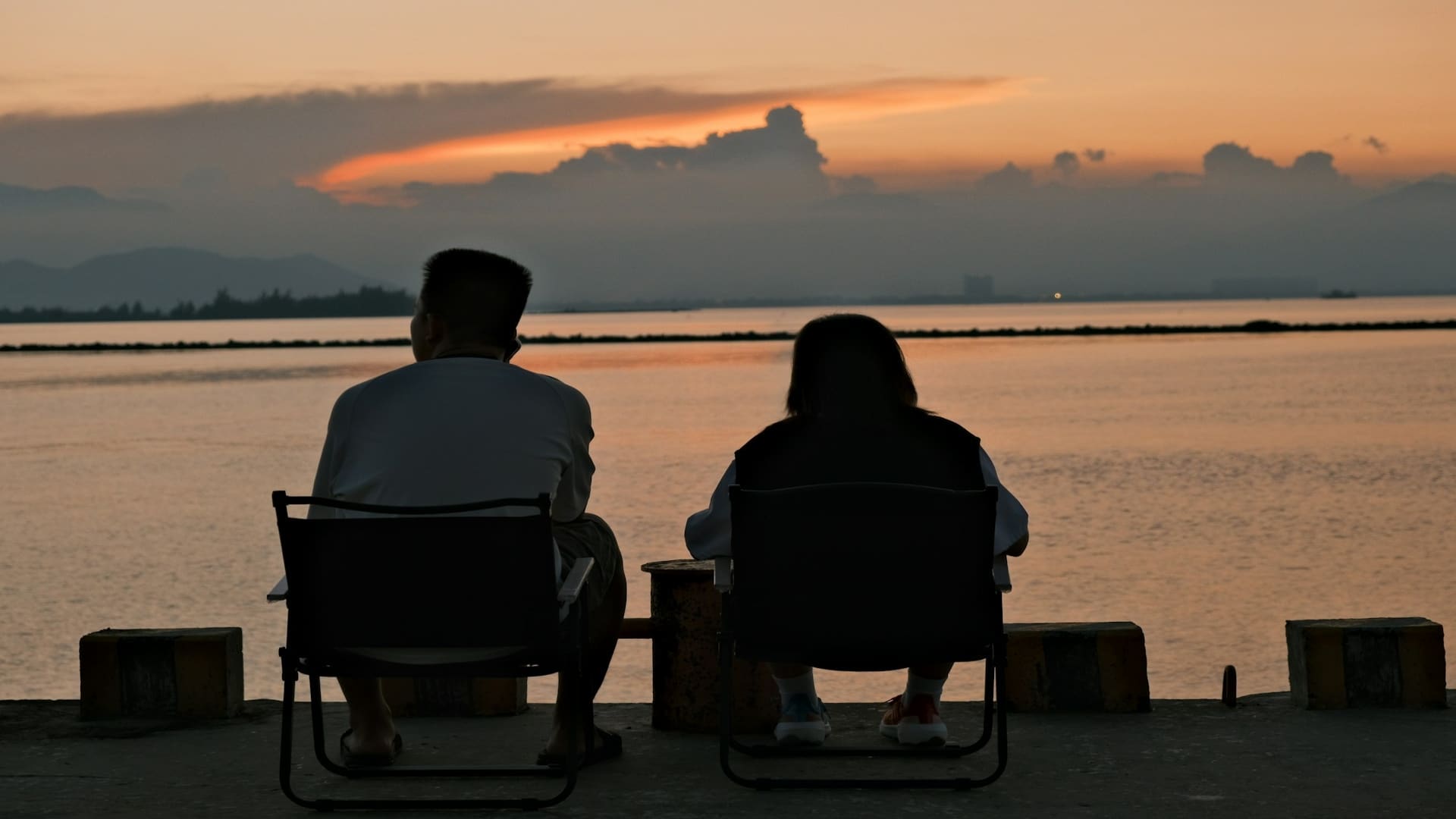 couple sitting peacefully together