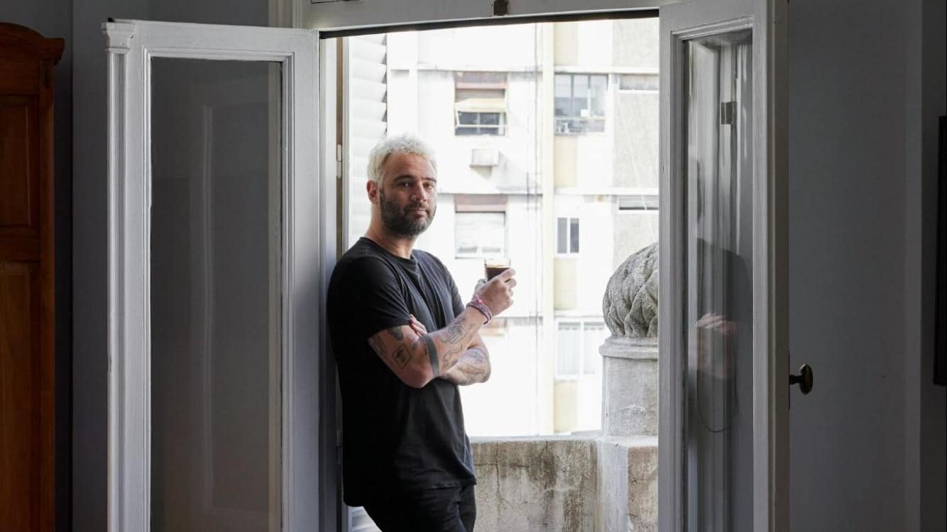 man alone apartment