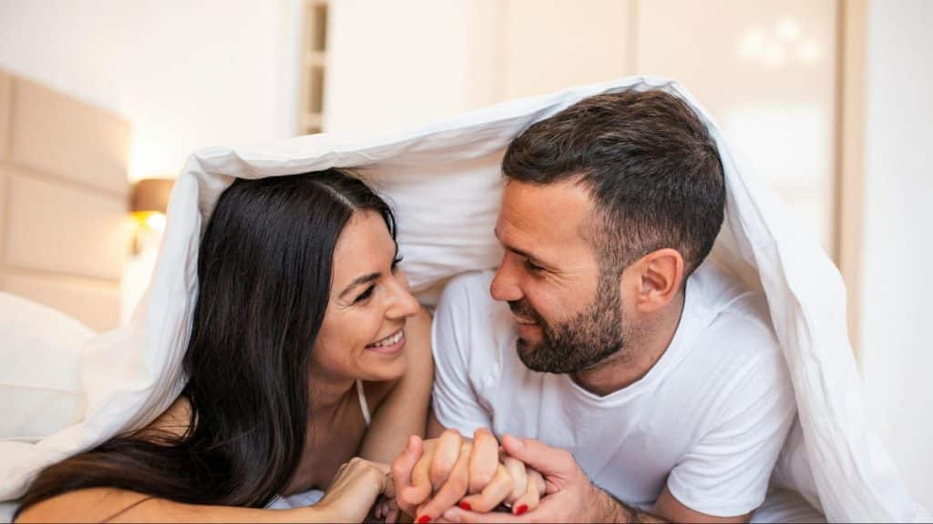 A man and woman together